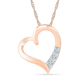Love Affair 3 Stone Diamond Pendant