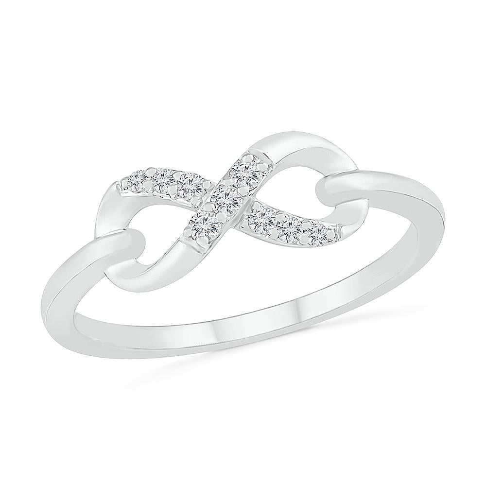 Memoire 18ct White Gold 0.70 Carat Diamond Infinity Ring – Grahams Jewellers