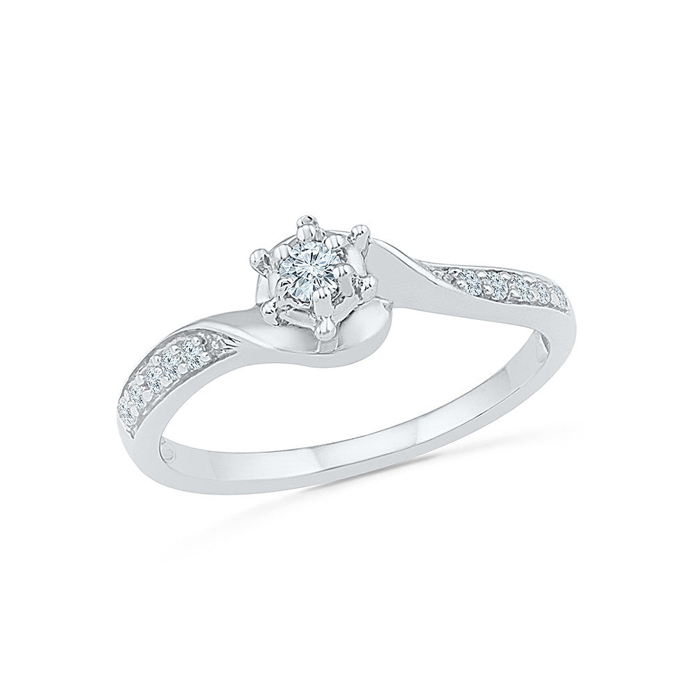 Buy Candere by Kalyan Jewellers 18KT White Gold and Diamond Ring for Women  at Amazon.in