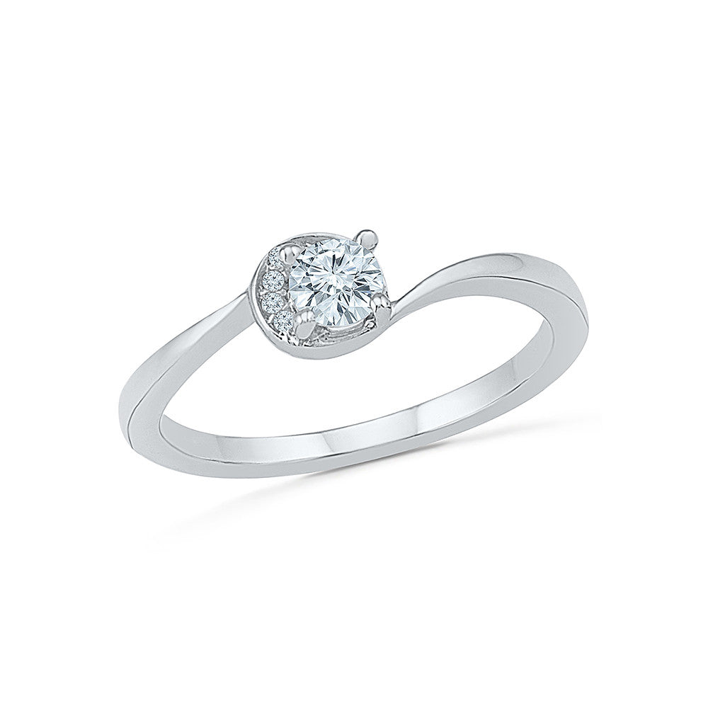 $2150 UD Unique Design 14K White Gold Cluster Halo Round Diamond Engagement  Ring | eBay