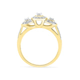 Three Diamond Proposal Ring