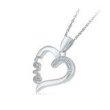 Love Forever Diamond Silver Pendant