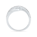 Indented Everyday Diamond Ring