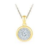 Regal Splendor Diamond Pendant in 14k and 18k Gold online for women