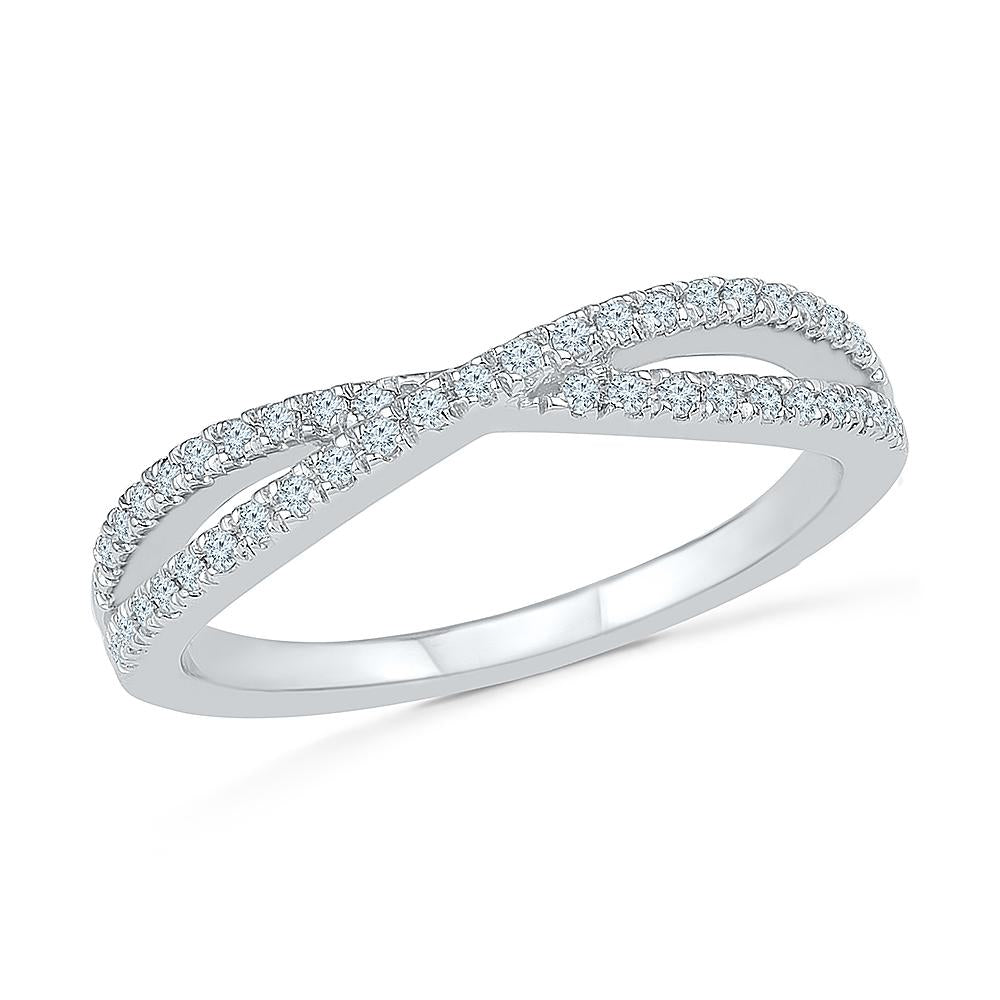 Multilayered Diamond Cocktail Ring in White Gold – Oxford Jewelers, LLC