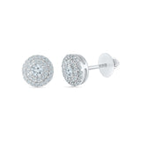 Scintillating Diamond Stud Earrings