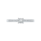Woman in Love Diamond Promise Silver Ring