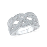 Captivating Diamond Knot Cocktail Ring - Radiant Bay