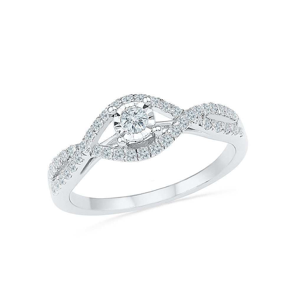 Vintage Style Diamond Engagement Ring | Radiant Bay