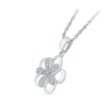 The Little Flower Diamond Silver Pendant
