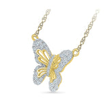 Butterfly Glory Diamond Necklace - Radiant Bay