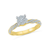 Bridal Bliss Diamond Engagement Ring - Radiant Bay