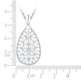 Heart Rich Teardrop Diamond Pendant
