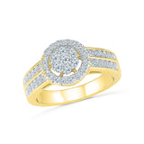 14kt /18kt white and yellow gold Dazzle Me everyday Diamond Ring in PRONG setting for women online