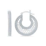 Aesthetic Diamond Hoop Earrings - Radiant Bay