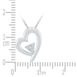 Diamond Triplicity Heart Pendant