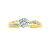 Flower Entice Diamond Engagement Ring