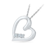 Twinkling Heart Diamond Pendant