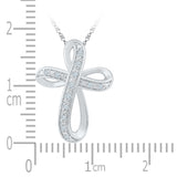 Ribbonry Cross Diamond Pendant