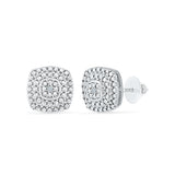 Aerial Diamond Studs in 92.5 Sterling Silver for women online