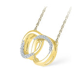 Lucent Dual Circle Diamond Necklace