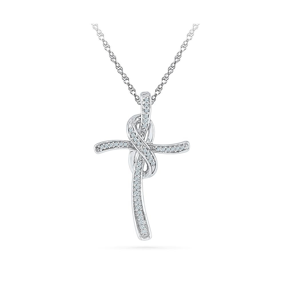 John Hardy Classic Chain Cross Necklace, Sterling Silver, Box Chain,  NM900257