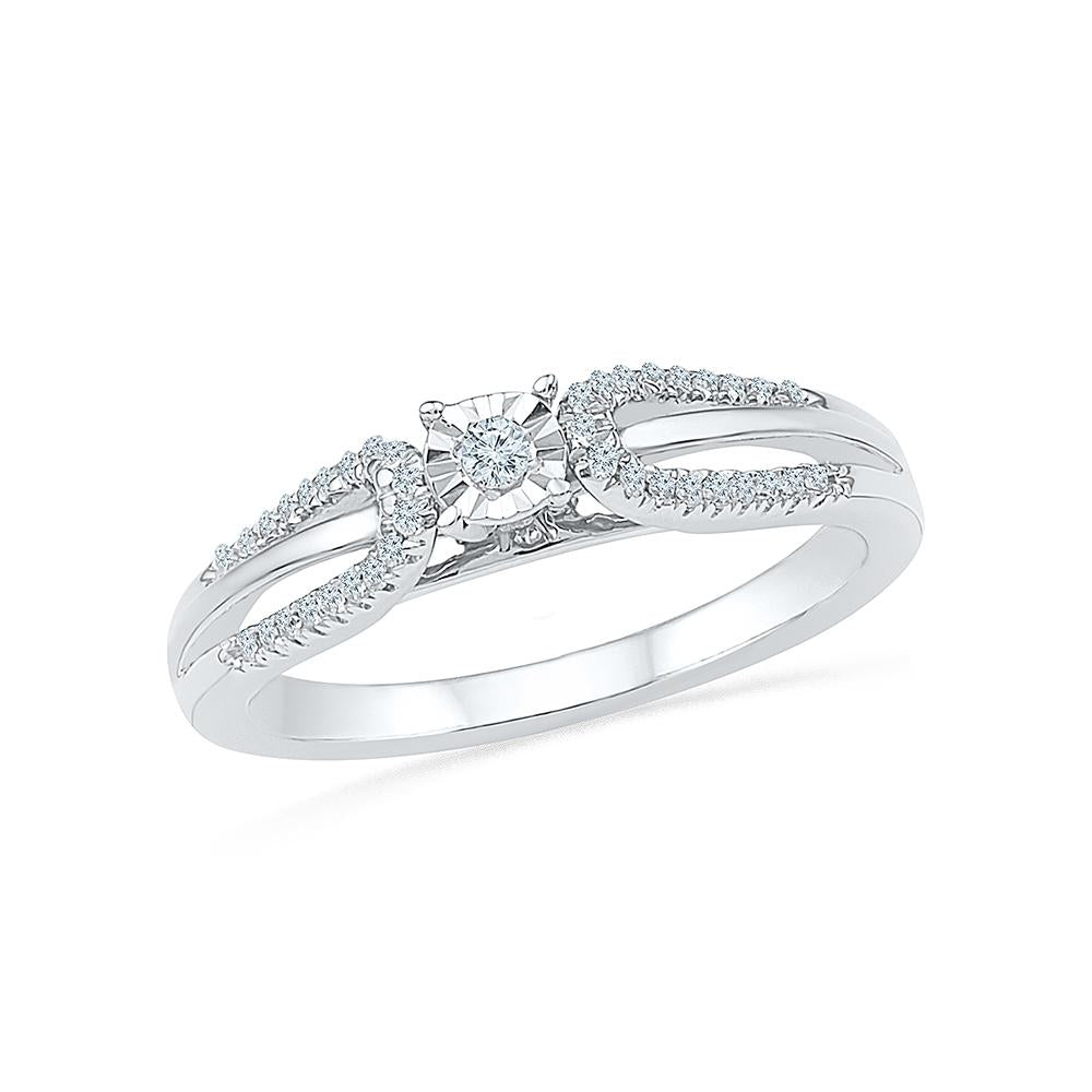 Buy BLOOMSTYLE Fashion Couples Diamond Ring Silver Plated Ring Online at  Best Prices in India - JioMart.