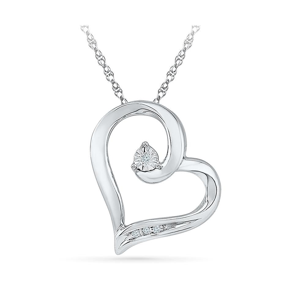 Buy quality Heart in heart shape gold diamond pendant in Bardoli