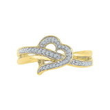 Designer Heart Diamond Ring