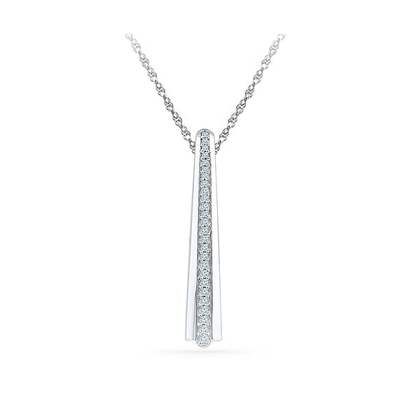 The Long Bar Diamond Pendant