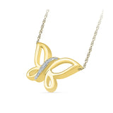Fancy Butterfly Diamond Necklace