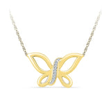 Fancy Butterfly Diamond Necklace