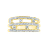 Pretty In Layers Diamond Cocktail Ring