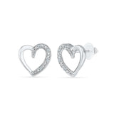 Interlude Heart Shape Earrings in 92.5 Sterling Silver for women online