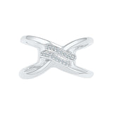 Celtic Knot Diamond Cocktail Silver Ring