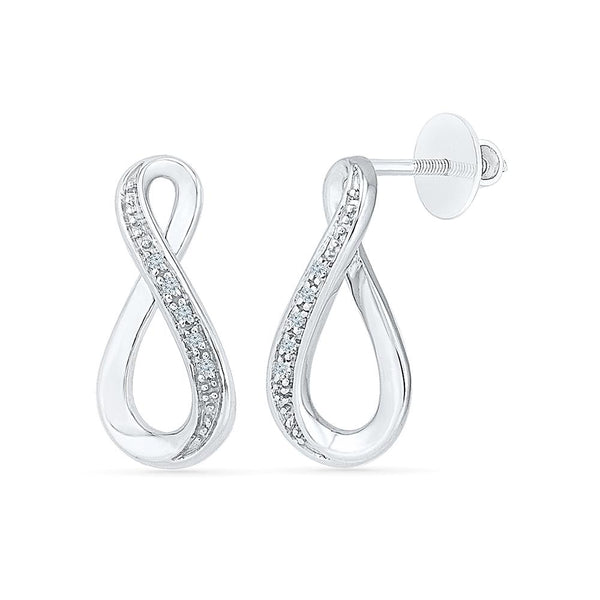 Everlasting Infinity Ladies' Earrings in 92.5 Sterling Silver for women online