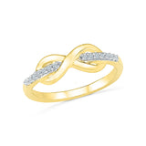 Swirl Spring Diamond Midi Ring
