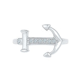 Anchor Adorns Diamond Midi Ring - Radiant Bay