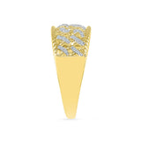 Flashy Filigree Diamond Cocktail Ring