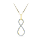 Exotic Infinity Diamond Pendant in 14k and 18k Gold online for women
