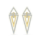 Geometric Classic Diamond Drop Earrings