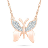 Vibrant Butterfly Necklace