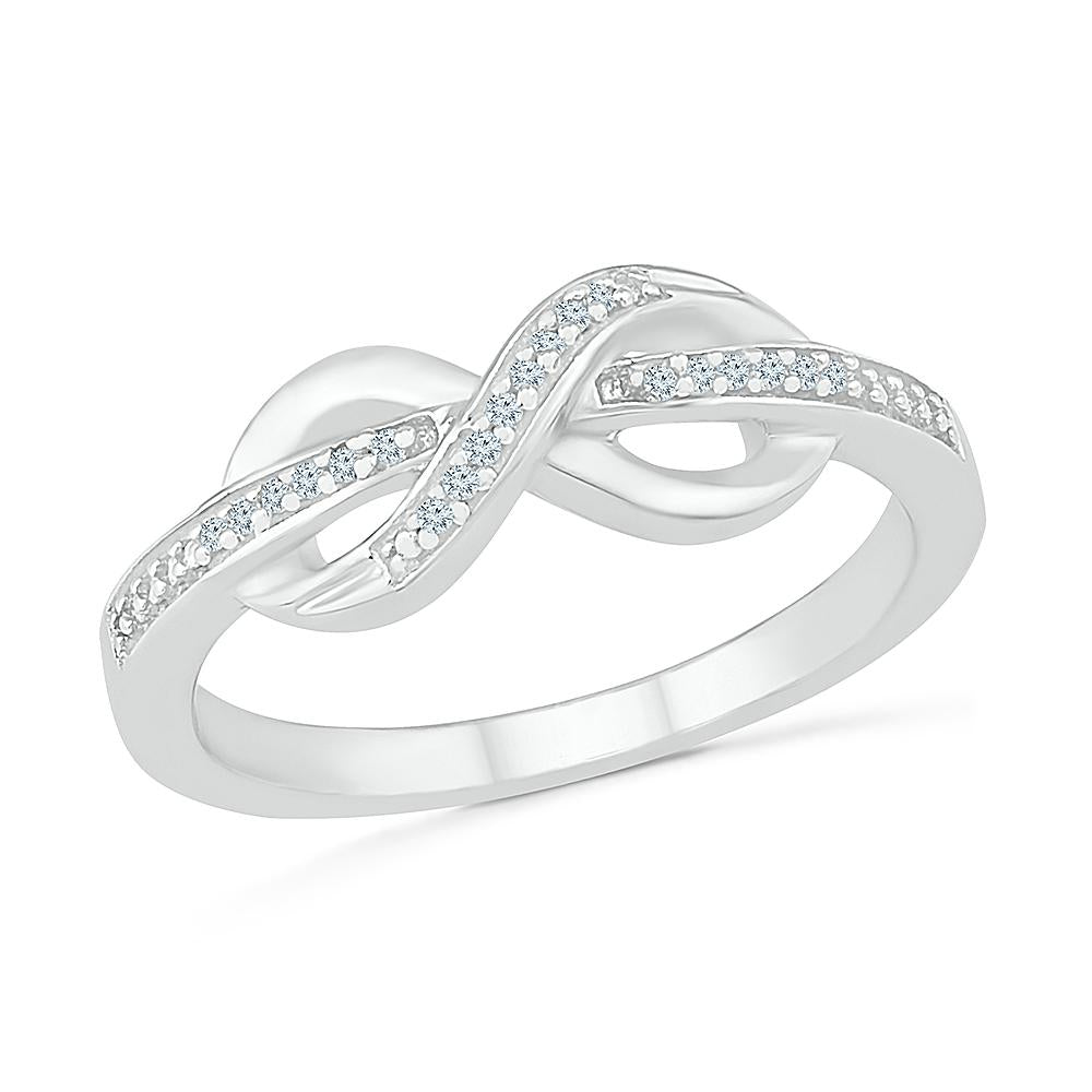 Elegant Infinity Platinum Ring