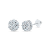 Seven Diamond Stud Earrings in 14k and 18k gold for women online