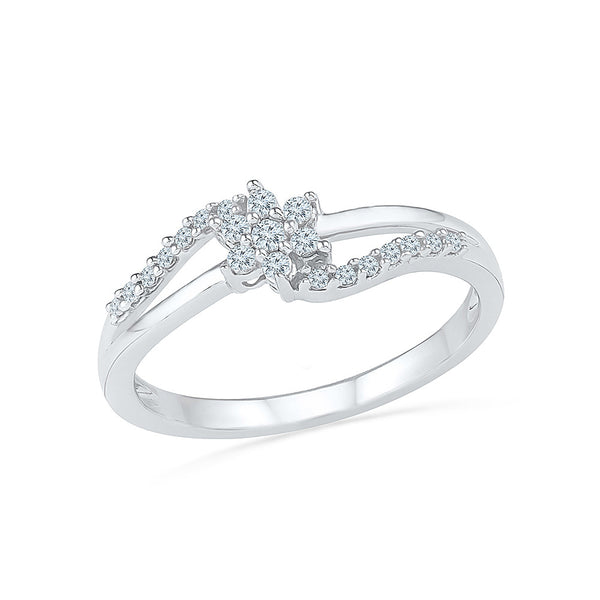 Floral Entice Everyday Diamond Ring