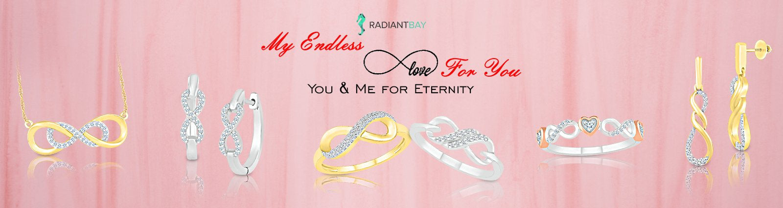 Diamond Studded Infinity jewellery for women